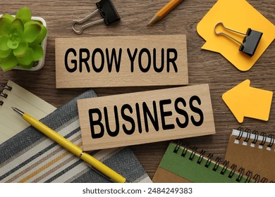 grow your business bright sticker 260nw 2484249383
